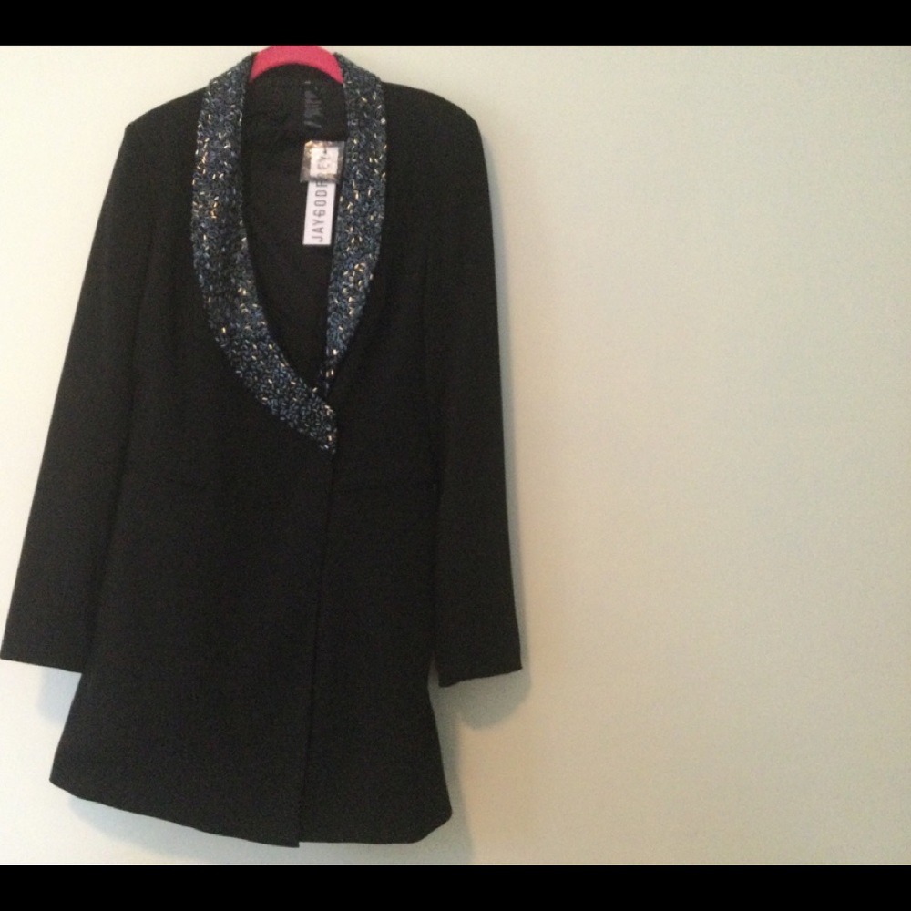 NWOT Jay Godfrey Austin Embellished Lapel Blazer dress sequin dress - Picture 2 of 8